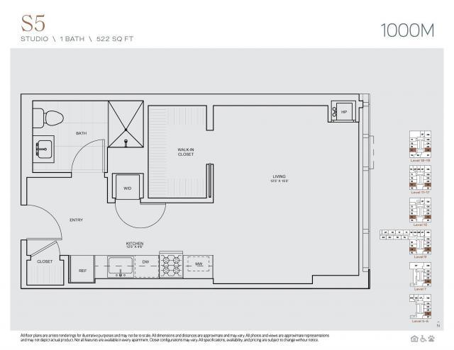 0 bedroom in Chicago IL 60605 for Rent
