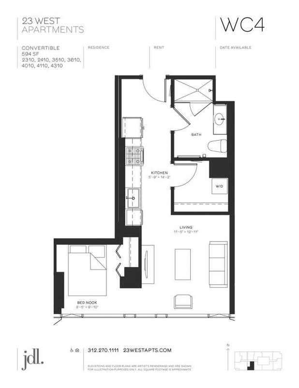 1 Bedroom 1 Bath In Chicago IL 60654 for Rent
