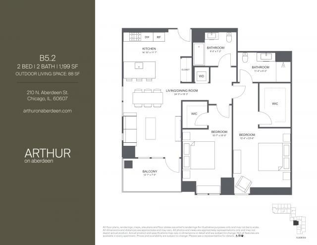 2 Bedroom 2 Bath In Chicago IL 60607 for Rent