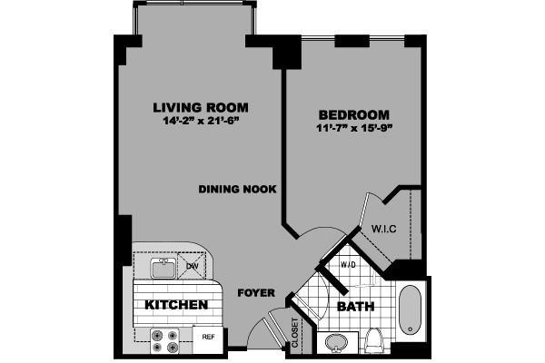 1 bedroom in Waltham MA 02453 for Rent