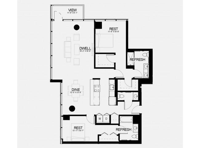 2 Bedroom 2 Bath In Chicago IL 60611 for Rent