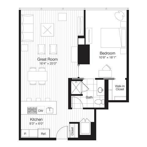 1 Bedroom 1 Bath In Chicago IL 60611 for Rent