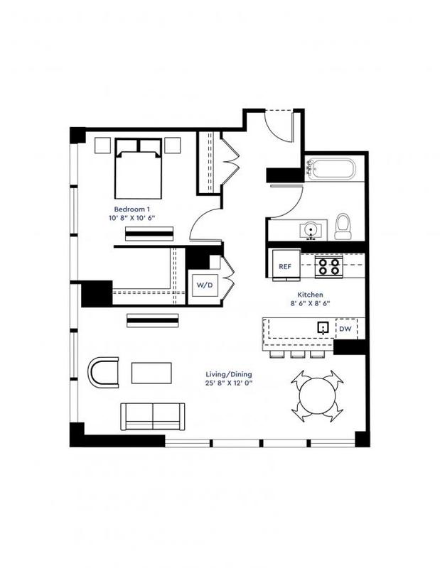 1 Bedroom 1 Bath In Chicago IL 60607 for Rent