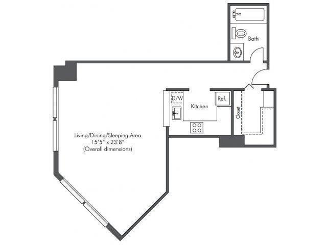 0 Bedroom 1 Bath In Chicago IL 60661 for Rent