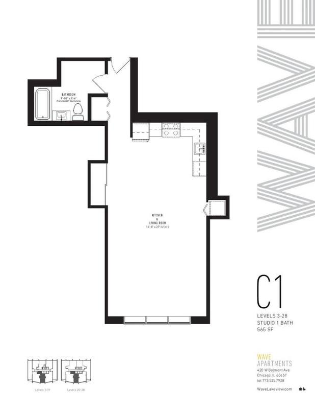 0 Bedroom 1 Bath In Chicago IL 60657 for Rent