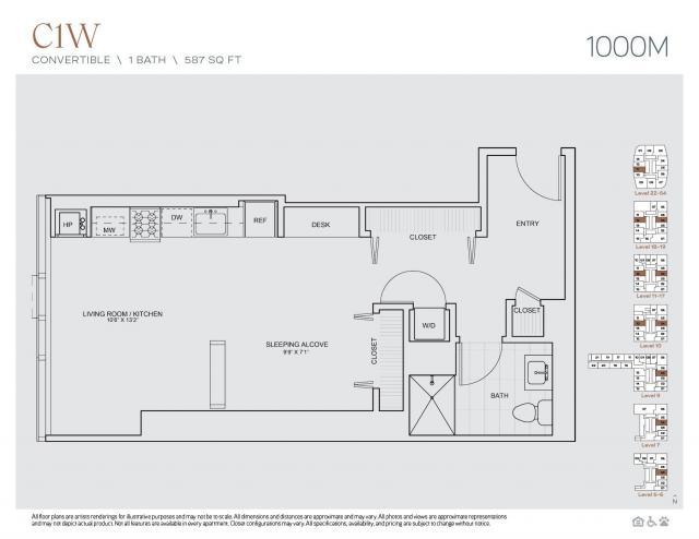 0 Bedroom 1 Bath In Chicago IL 60605 for Rent