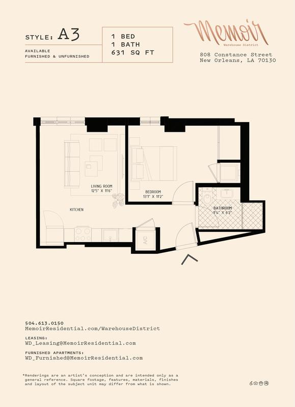 Memoir Warehouse District - A3 for Rent