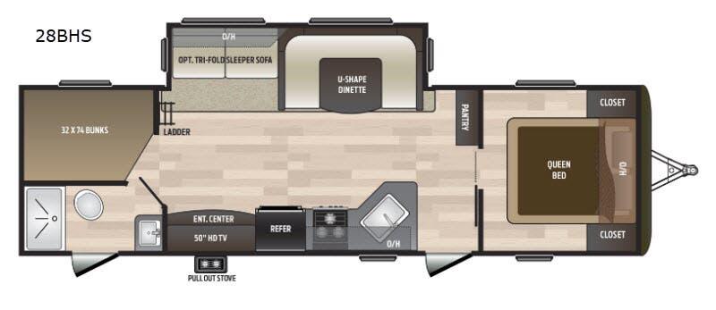 2018 Keystone Hideout 28BHS for Sale