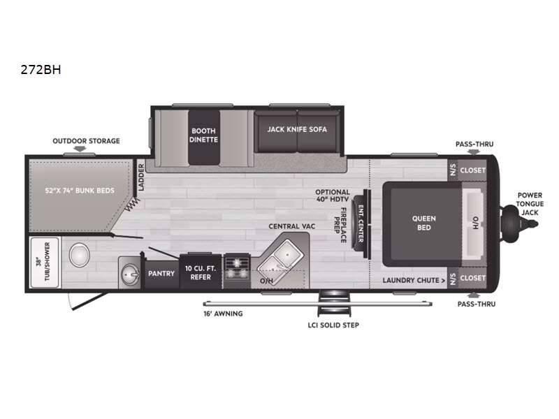 2022 Keystone Hideout 272BH 30ft for Sale